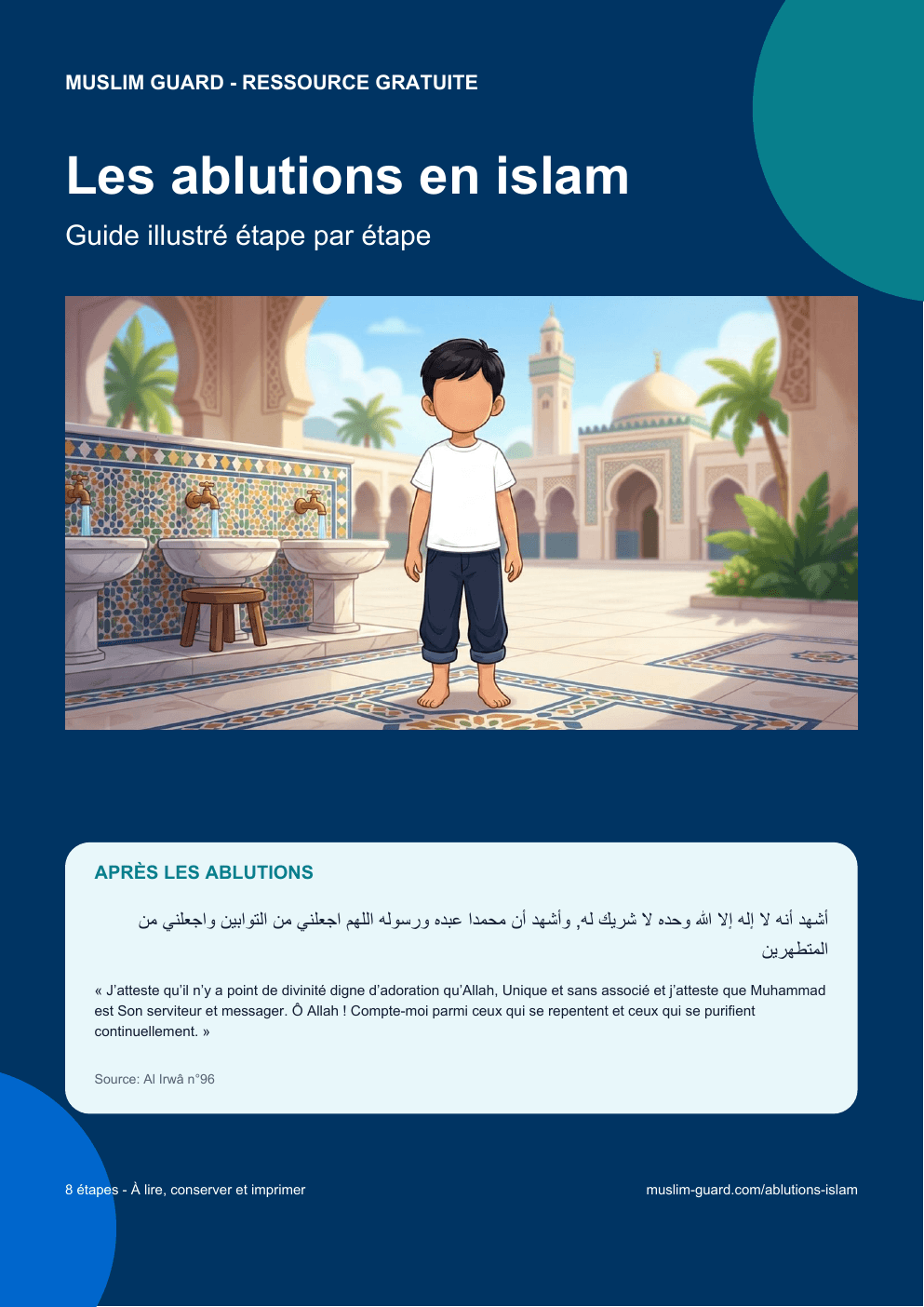 Aperçu du guide complet des ablutions à imprimer