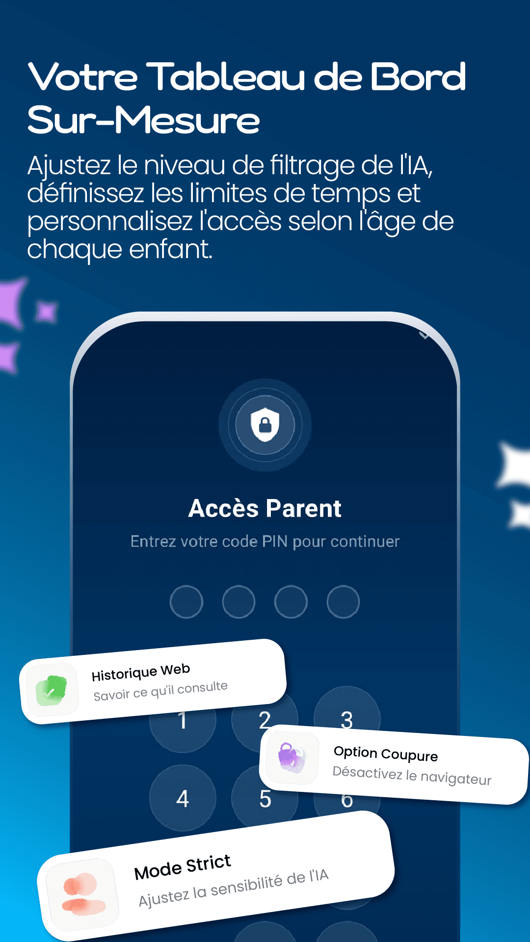 Parent dashboard settings